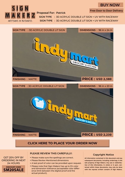Business Signs for Patrick
