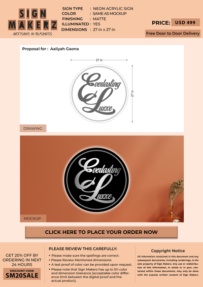 Business Signs for Aaliyah Gaona