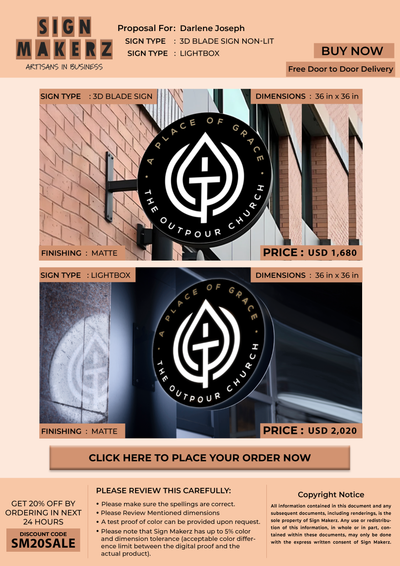 Business signage for Darlene Joseph