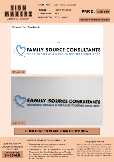 Business Signs for Cara Maple