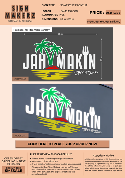 Business Signs for Damion Barclay