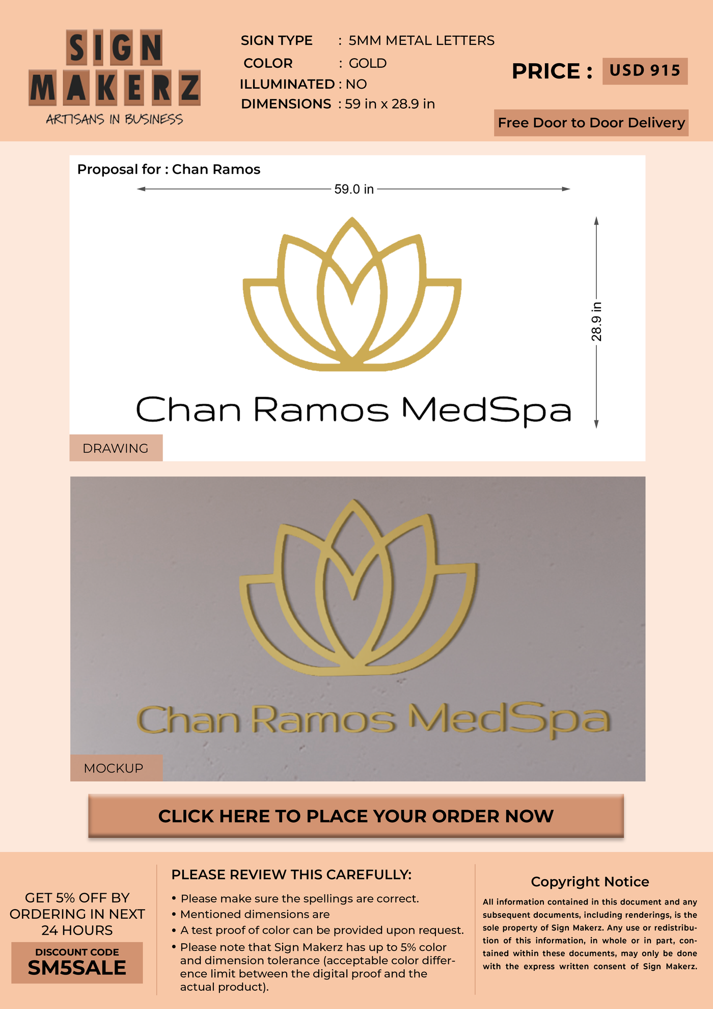 Business signage for Chan Ramos