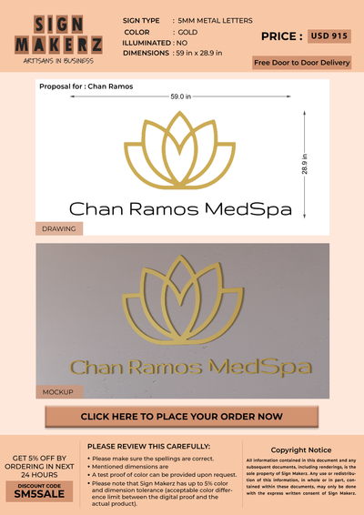 Business signage for Chan Ramos