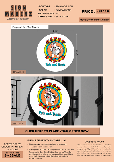 Business signage for Ted Rumler