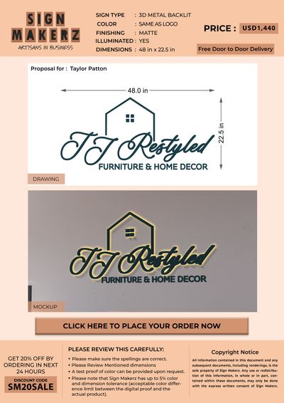 Business signage for Taylor Patton