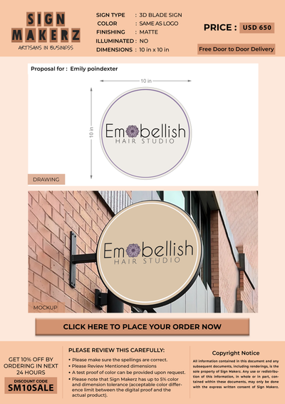 Business Signs for Emily poindexter