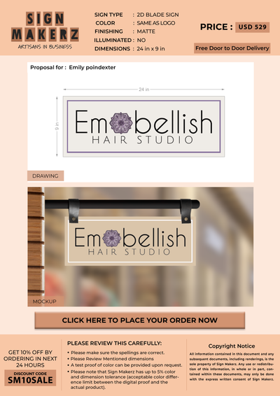 Business Signs for Emily poindexter