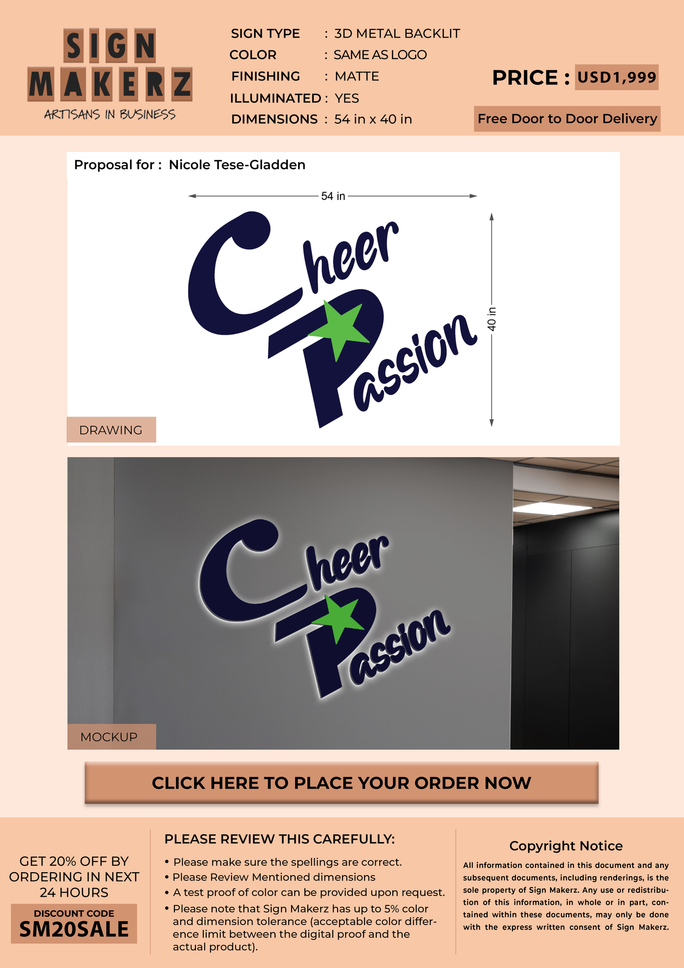 Business Signs for Nicole Tese-Gladden
