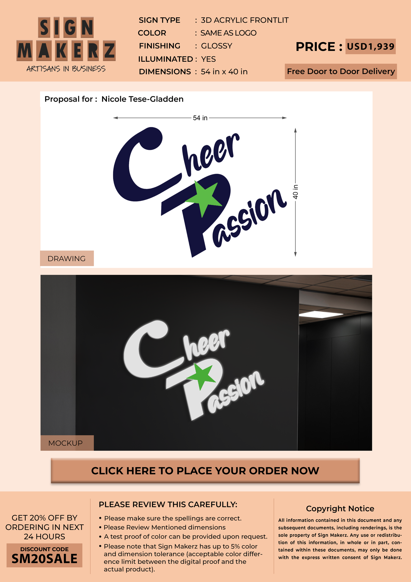 Business Signs for Nicole Tese-Gladden