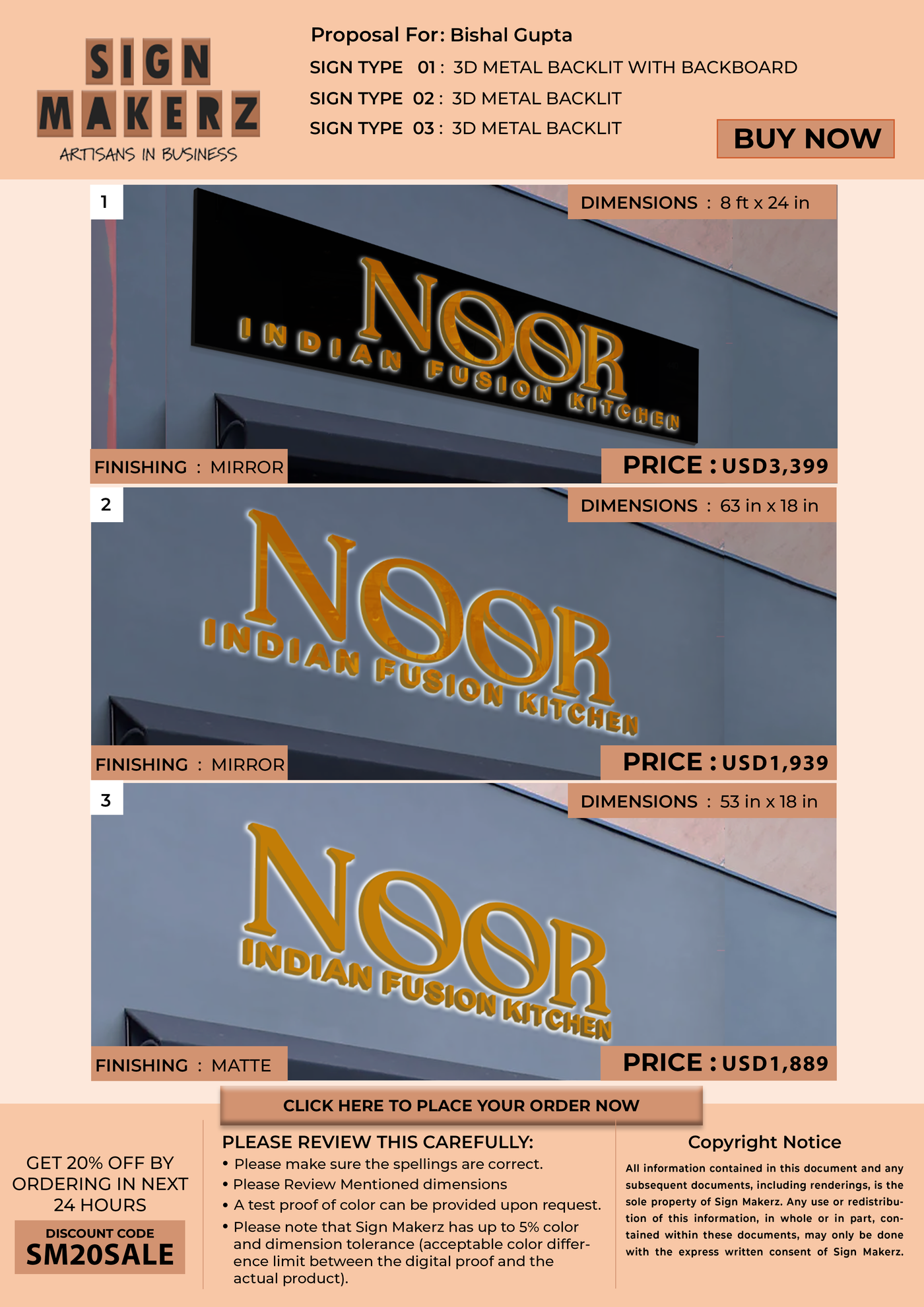 Business Signs for Bishal Gupta
