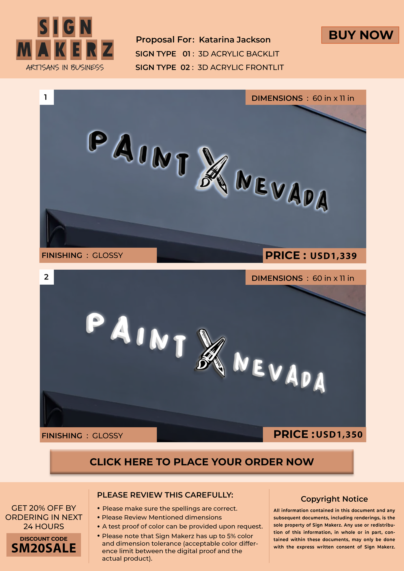 Business Signs for Katarina Jackson