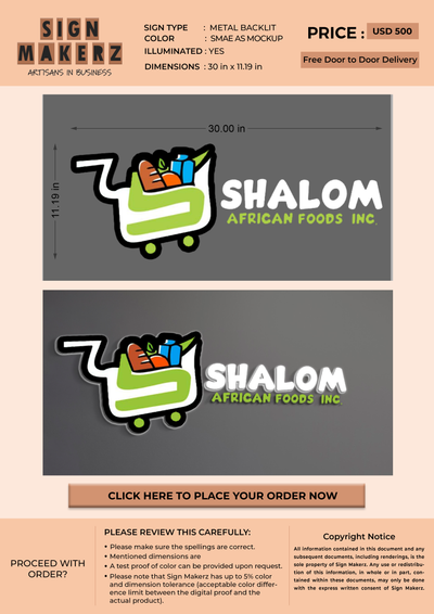 Metal backlit for Olufolake Foluso-Adigun