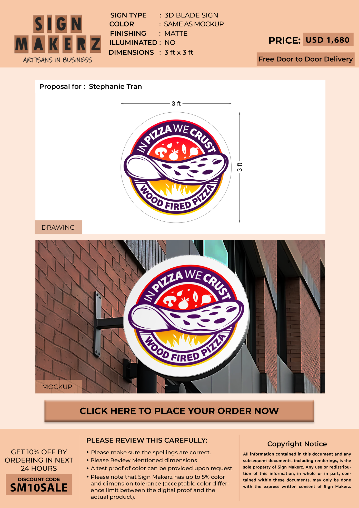 3d blade sign for Stephanie Tran