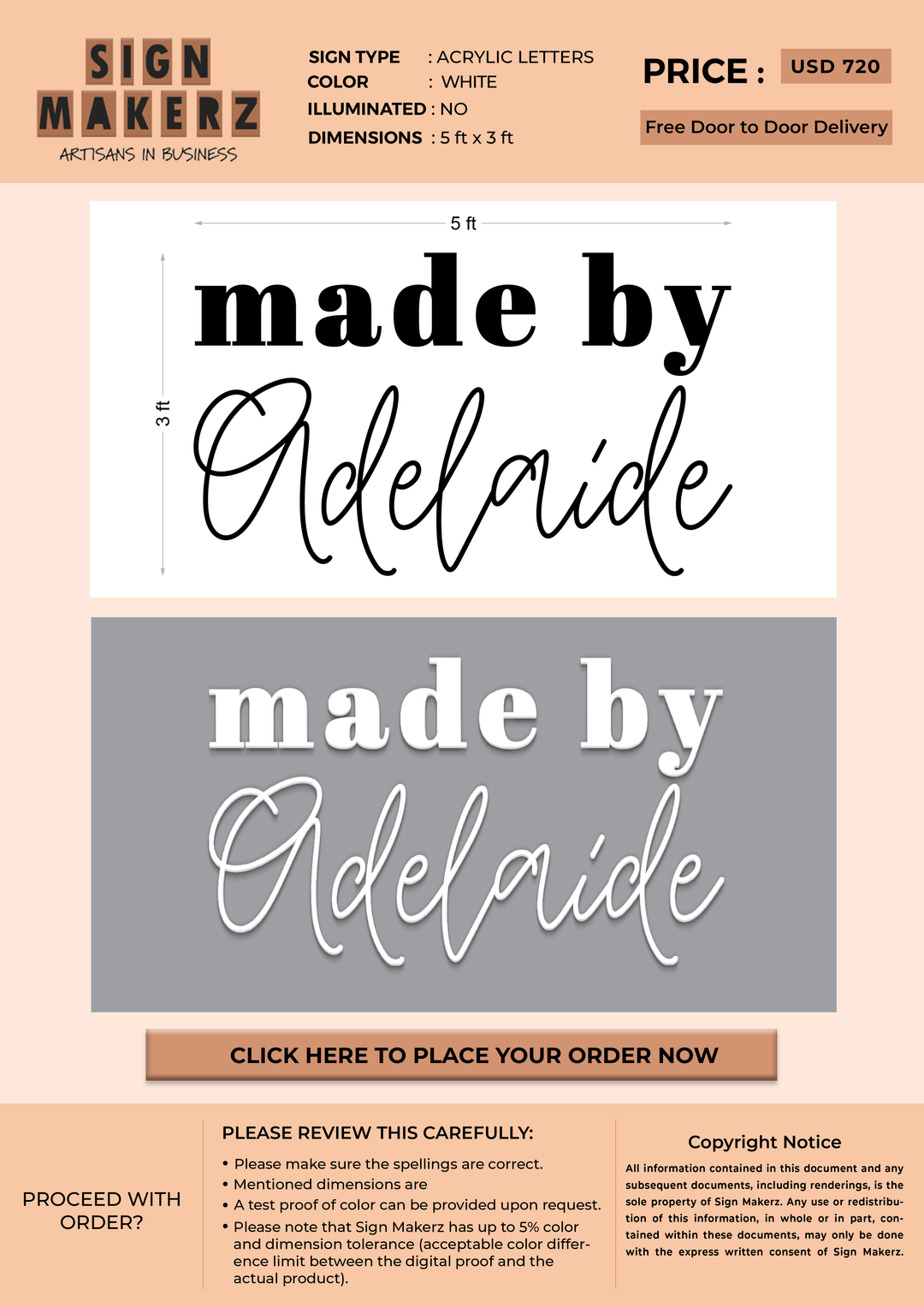 Custom Signs for Emma Sensenbrenner