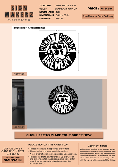 Business signage for Alexis hammell