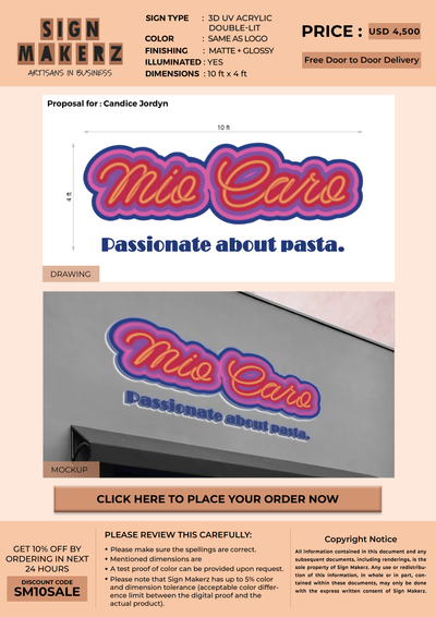 Business Signage for Candice Jordyn Skogan