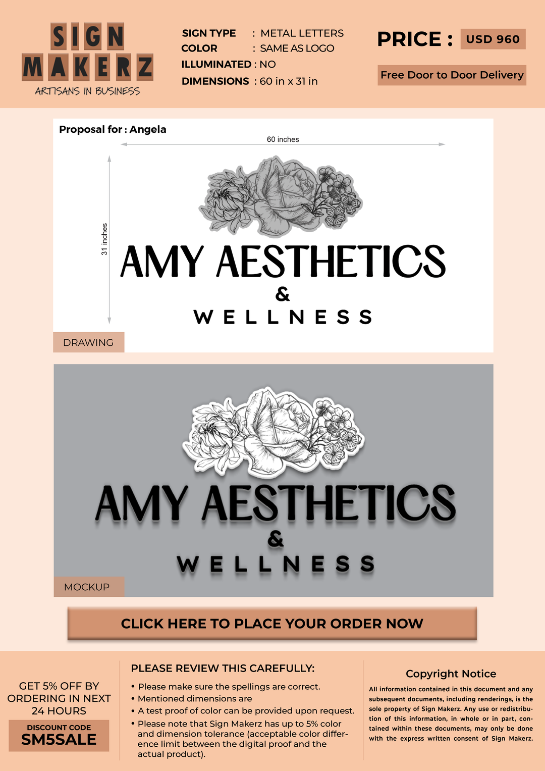 Custom Signs for Angela
