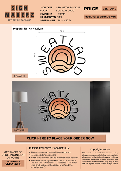 Custom Signs for Kelly Kalyan