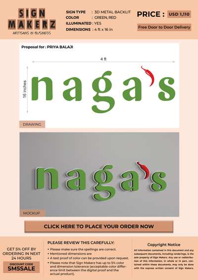 Custom Signs for PRIYA BALAJI