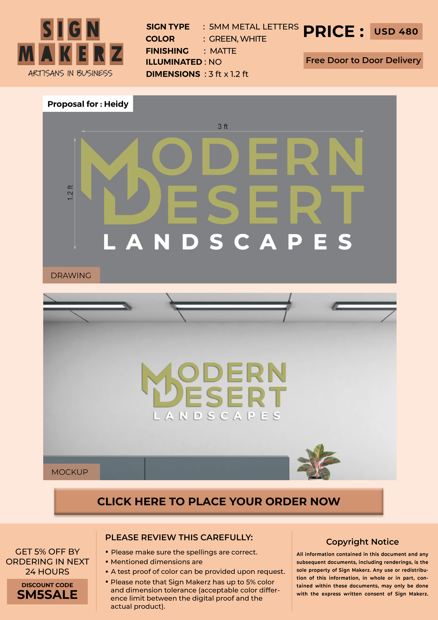 Business Signage for Heidy