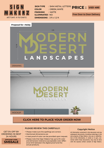 Business Signage for Heidy