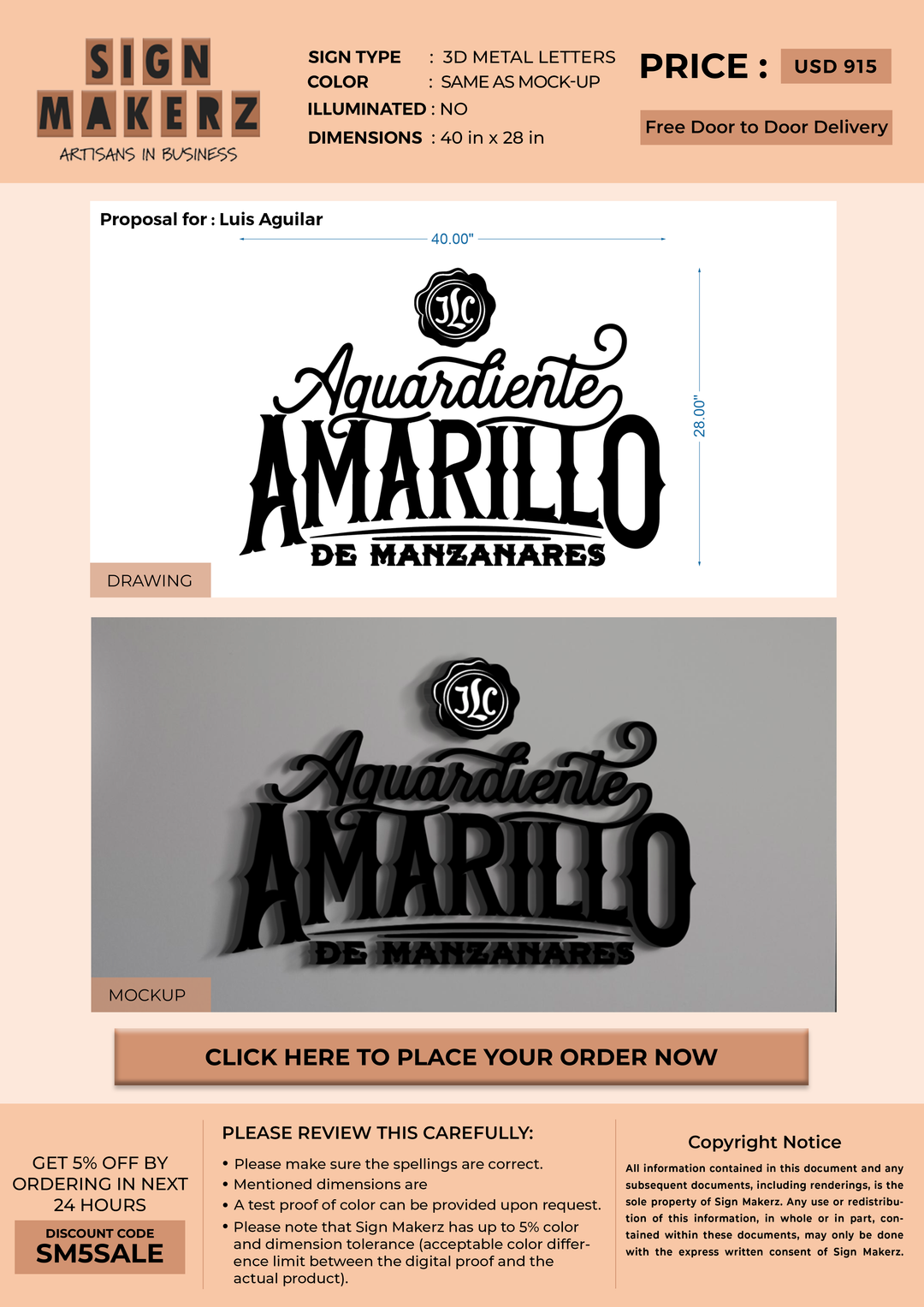 3d metal for Luis Aguilar