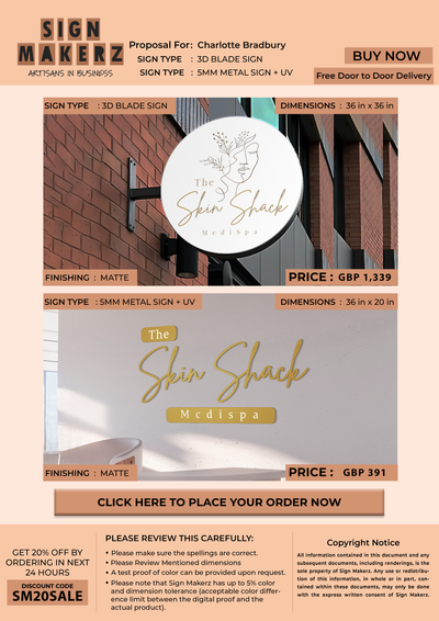 Business Signs for Charlotte Bradbury