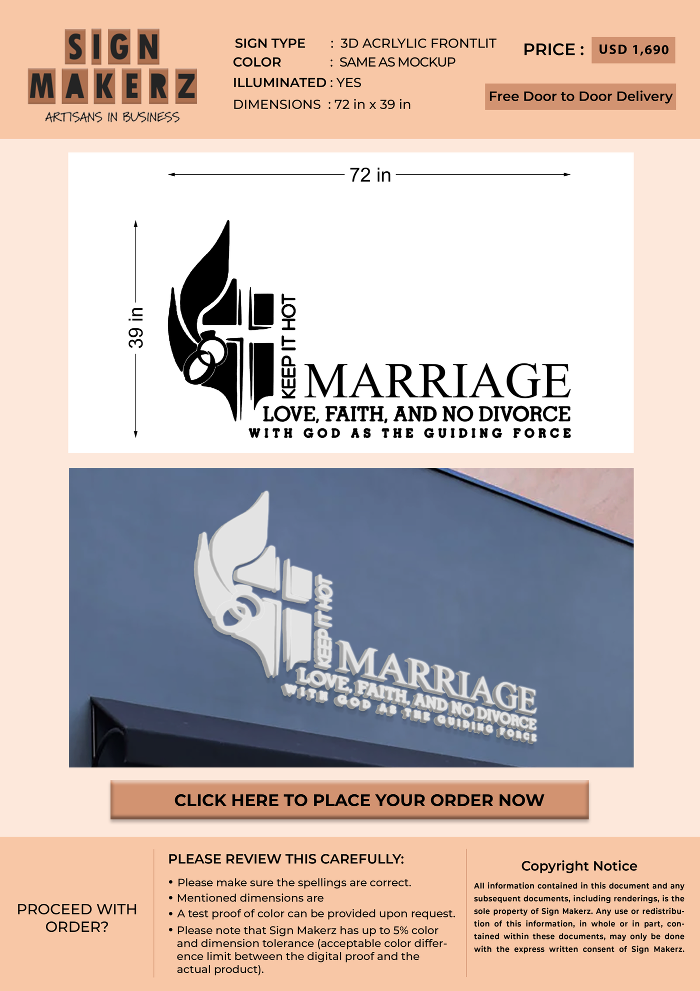 Business signage for Christy Kirkland