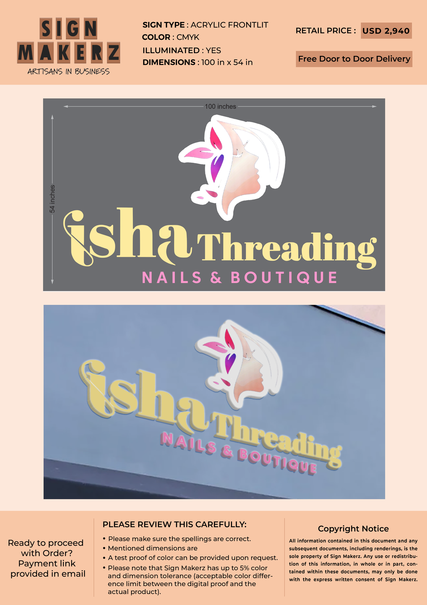 3D acrylic frontlit for Iaha