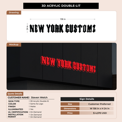 Custom Signs for Steven Welch