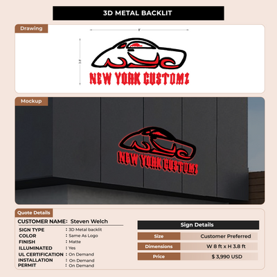 Custom Signs for Steven Welch