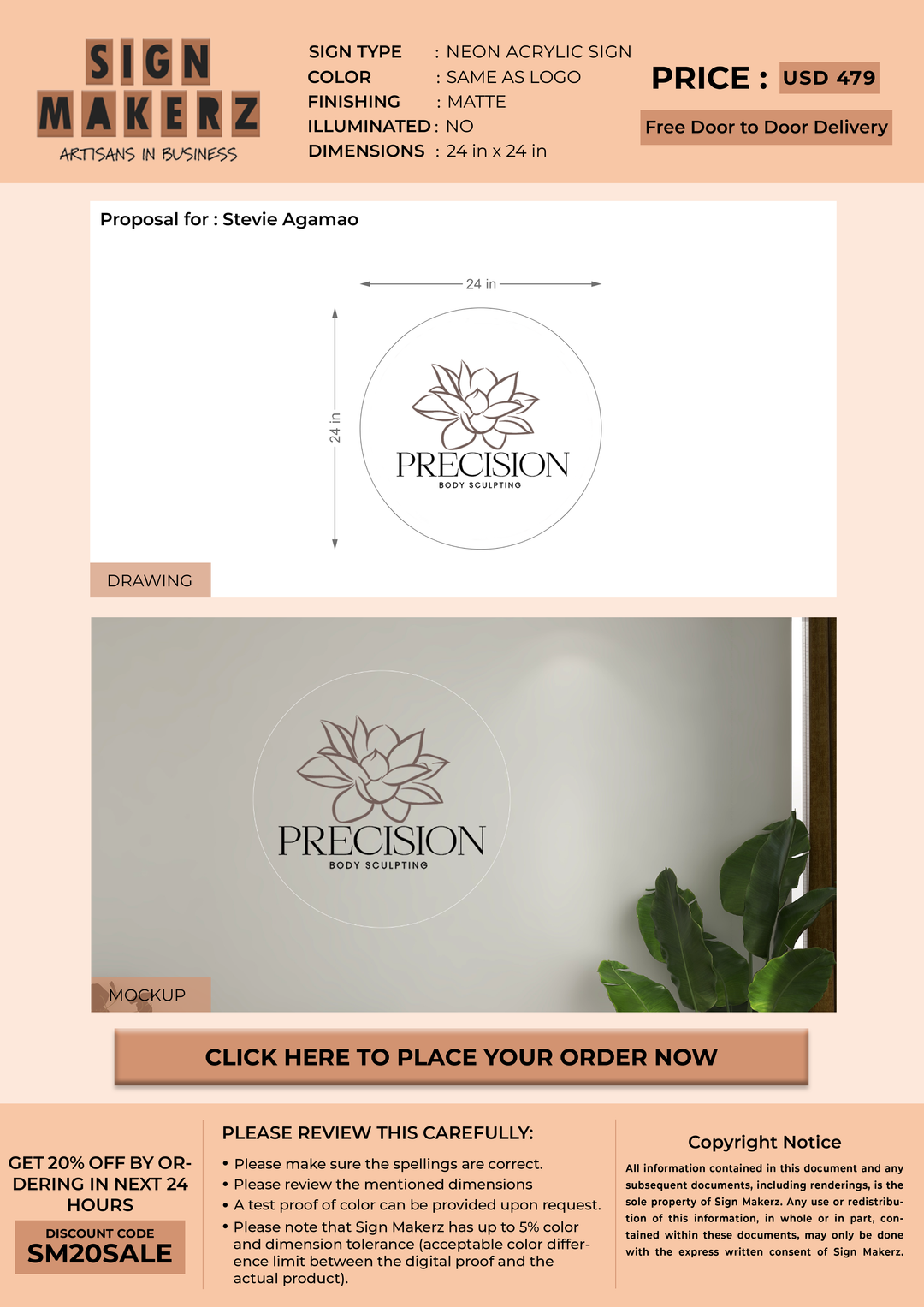 Neon Acrylic Signs For Stevie Agamao