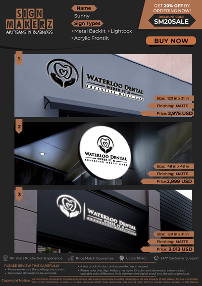 Business Signs for Sunny