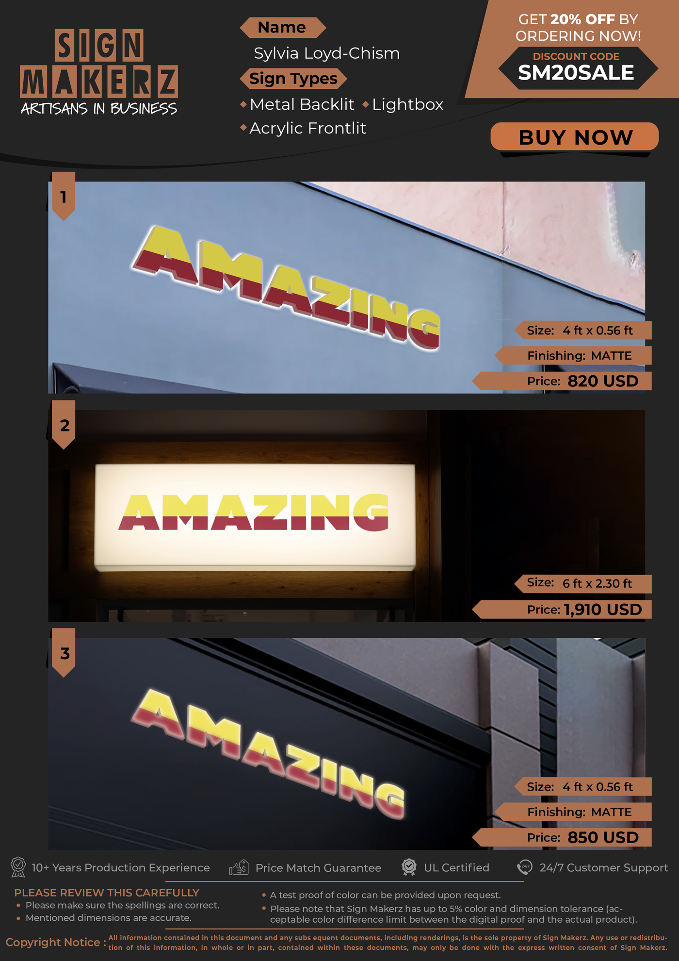 Business Signs For Sylvia Loyd-Chism