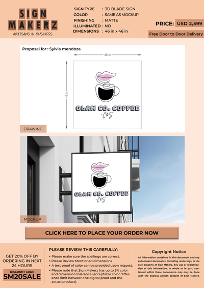 Business Signage for Sylvia mendoza