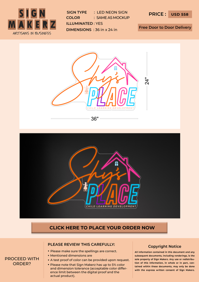 Business signange for Tashyra Wright