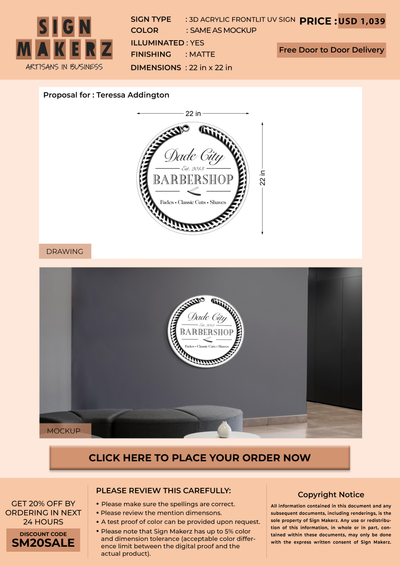 Business signage for Teressa Addington