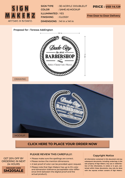 Business signage for Teressa Addington