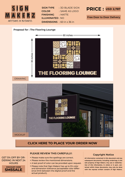 Custom Signs for The Flooring Lounge