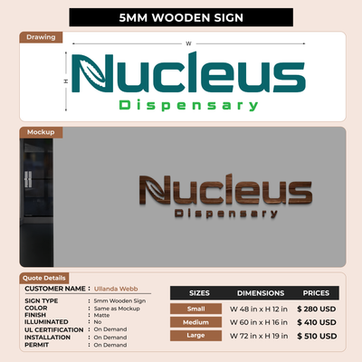 Custom Signs for Ullanda Webb
