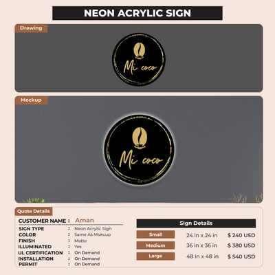 Business Signage For Aman