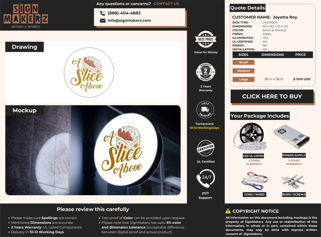 3d lightbox for Joyetta Roy