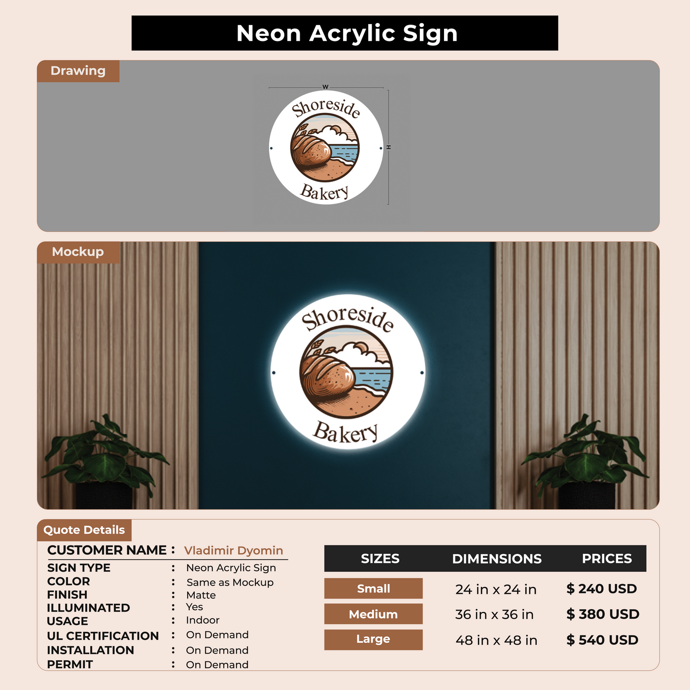 custom Sign for Vladimir Dyomin