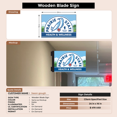 Business signage for Jason gough