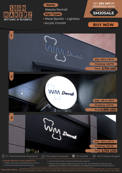 Business Signs for Wassila Rechidi