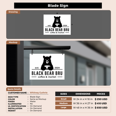 Custom Signs For Whitney Guthrie