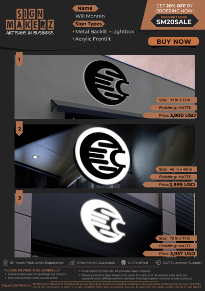 Business Signs for Will Monnin