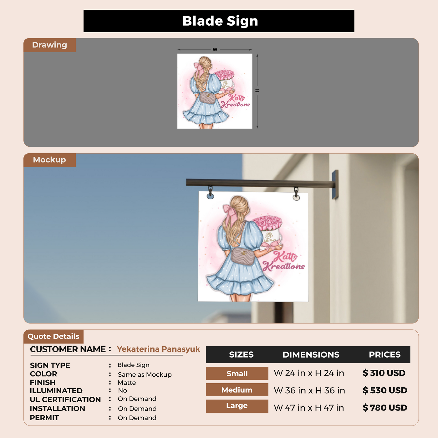 Blade Sign For Yekaterina Panasyuk