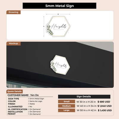 Custom Sign for Yen Do