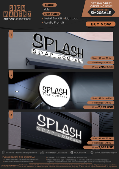 Business Signs for Yola